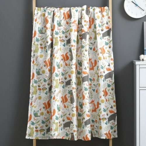 Two layers muslin gauze baby  blanket plush-hug quilt blanket muslin baby blankets.