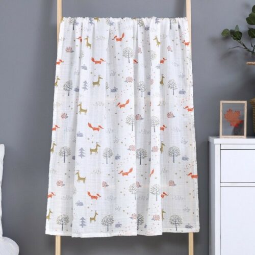 Two layers muslin gauze baby  blanket plush-hug quilt blanket muslin baby blankets.