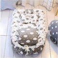 Baby crib  with cloud pattern 