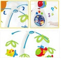 Set of colorful baby toys including a ball, rattle, and teether 