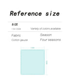 Product reference size chart with dimensions, fabric type,.