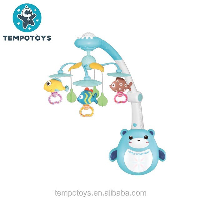 Baby  bear bed bell mobile toy with fish  hangingand bear design  