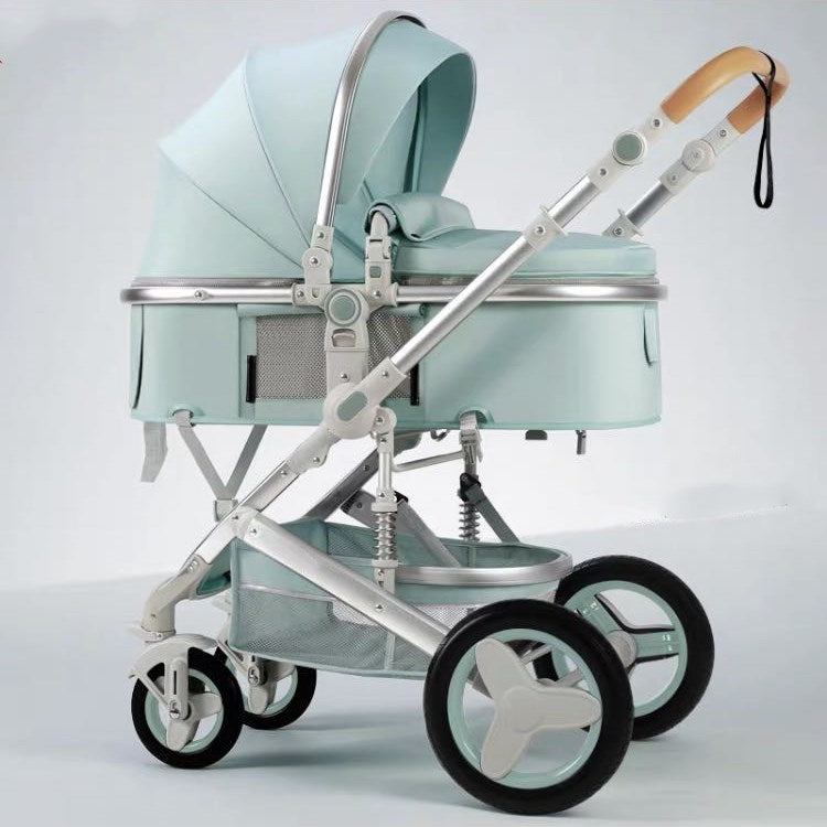 Light blue  belecco baby stroller 