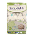 Kolaco SwaddleMe adjustable infant wrap packaging with baby.