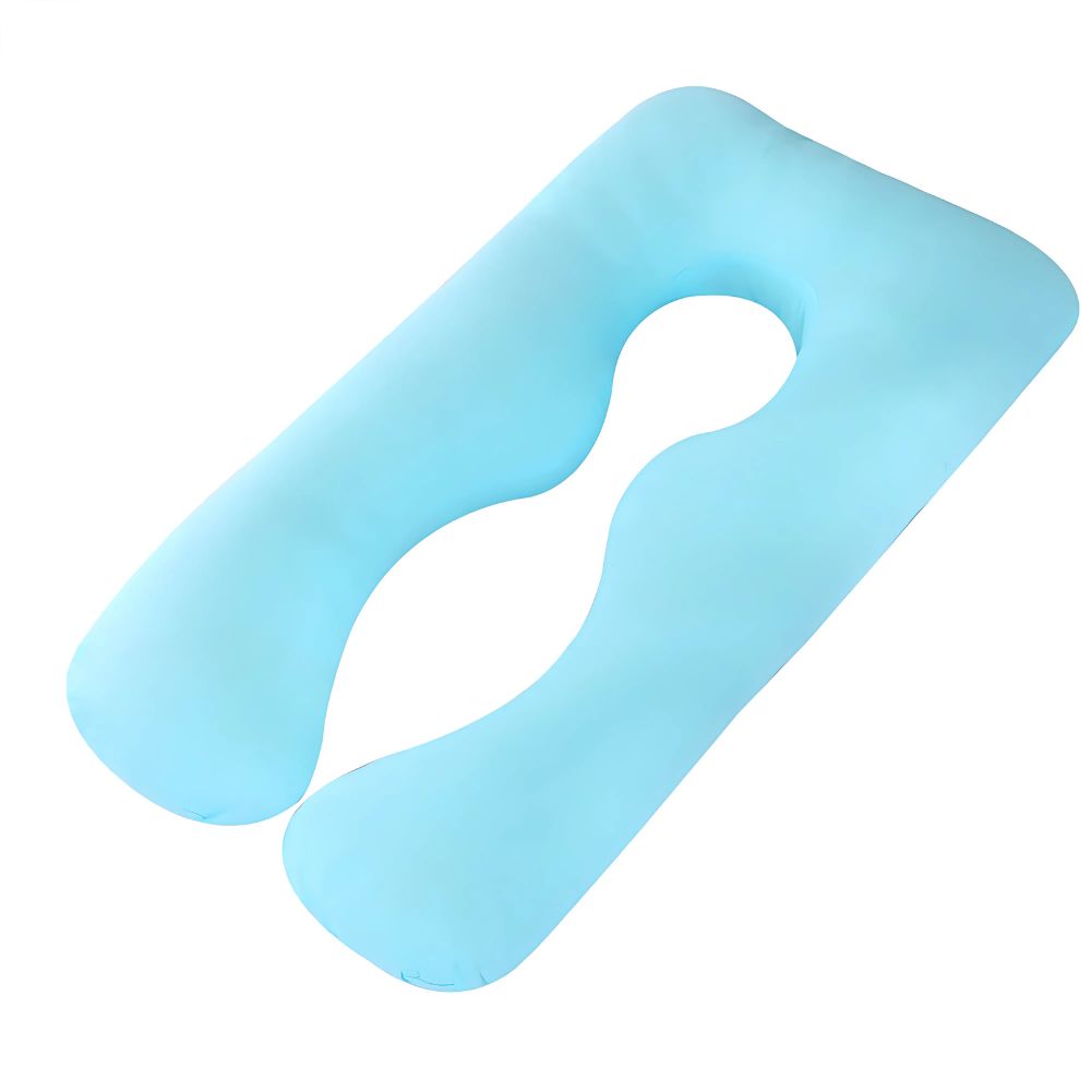 Blue  pregnancy  pillow U shaped.