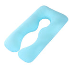 Blue  pregnancy  pillow U shaped.