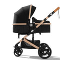 Belecco Black and beige baby stroller 