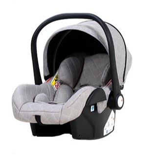 Gray and black baby car seat 