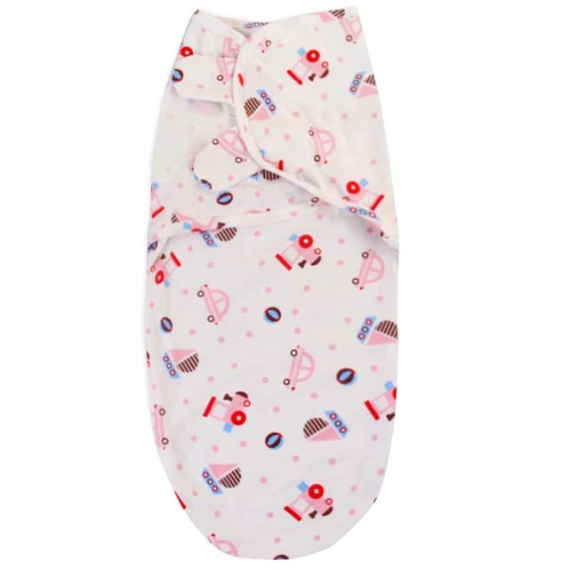 Baby swaddle with colorful patterns .
