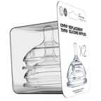 Comotomo Natural Clear silicone nipples 