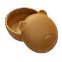 Melii silicone Brown bear-shaped container 