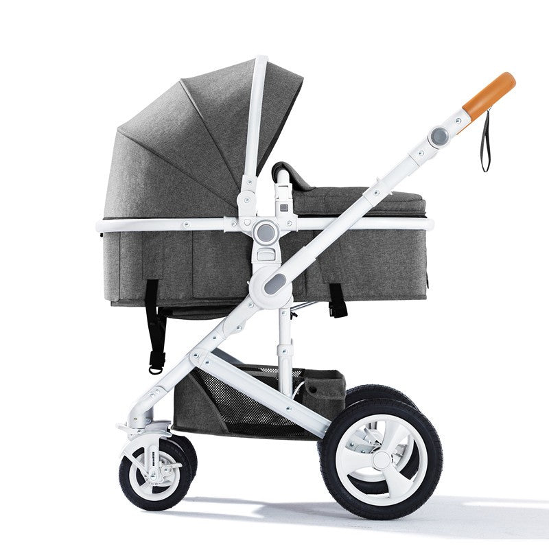  Belecco Gray and white stroller 