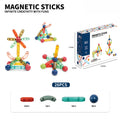 Colorful magnetic sticks with building structures and packaging .