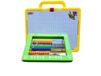 Educational toy set with abacus, magnetic letters, and numbers 