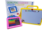 Magnetic learning board, abacus, and drawing board .