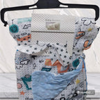Cute plush Multi colors Baby blanket with cartoon patterns.