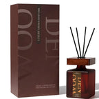 Wood Tone Diffuser & Candle Gift Set With Luxury Packaging Rose & Oud.