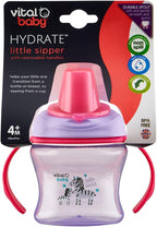 Vital Hydrate Baby sippy cup with pink lid 