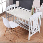 White children's bed with desk and chair 
