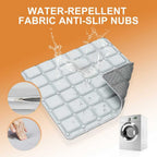 Water-repellent fabric anti-slip nubs with washing machine illustration .