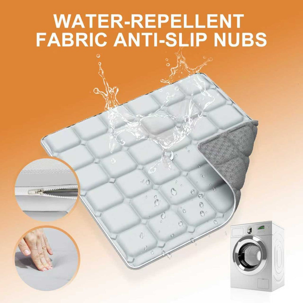 Water-repellent fabric anti-slip nubs with washing machine illustration .