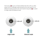 Instructions for using a device with LED 