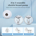 3-in-1 wearable electric breast pump with switchable modes 