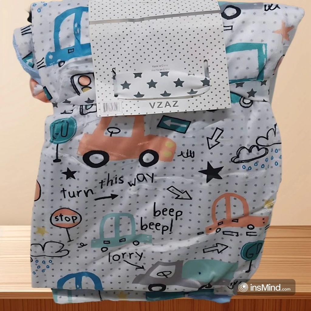 Cute Plush Multi-Colors Baby Blanket Swaddles