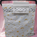 Cute Plush Baby blanket with star and moon pattern