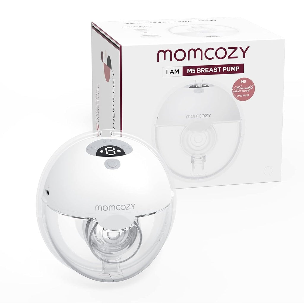 Momcozy breast pump with packaging .