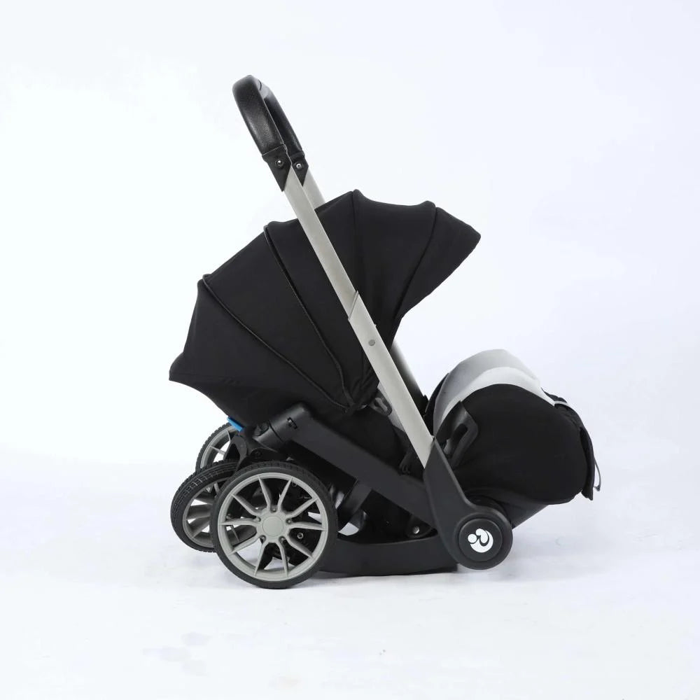 Black baby stroller New4in1babystrollerMulti-functionalCarSeatStrollerBabyCarriageBasketPortableTravelSystem