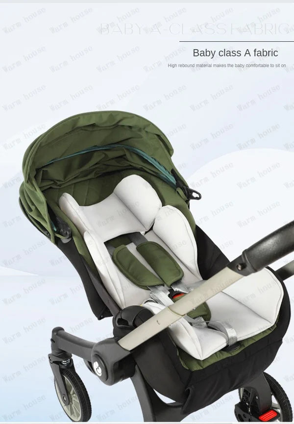 New4in1babystrollerMulti-functionalCarSeatStrollerBabyCarriageBasketPortableTravelSystem