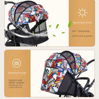 Reversible light weight baby stroller canopy with breathable and windproof 
