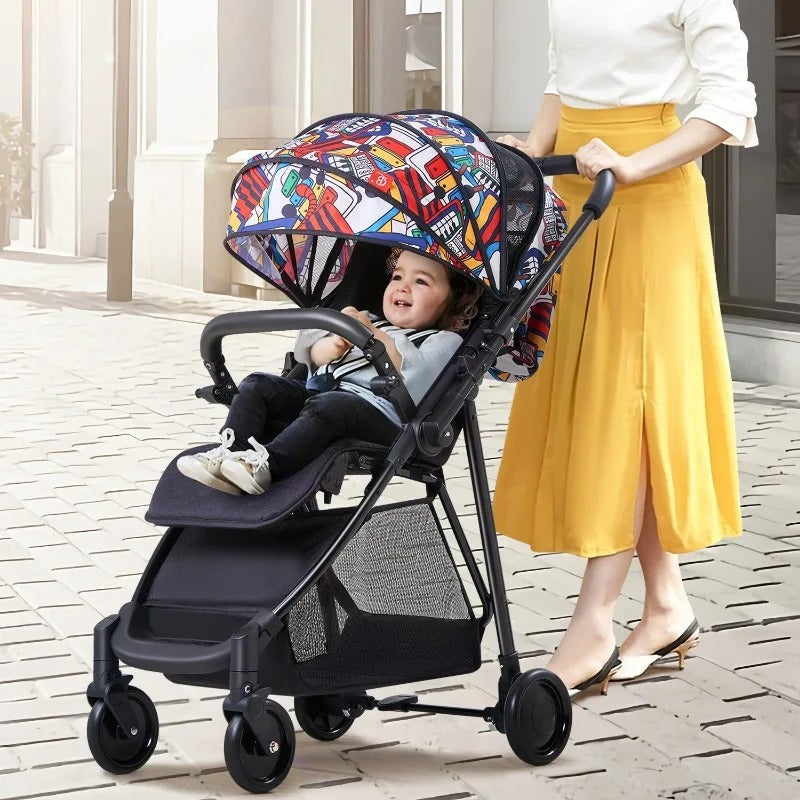 ReversibleHandleTravelSystemLuxuryLightweightBabyStroller