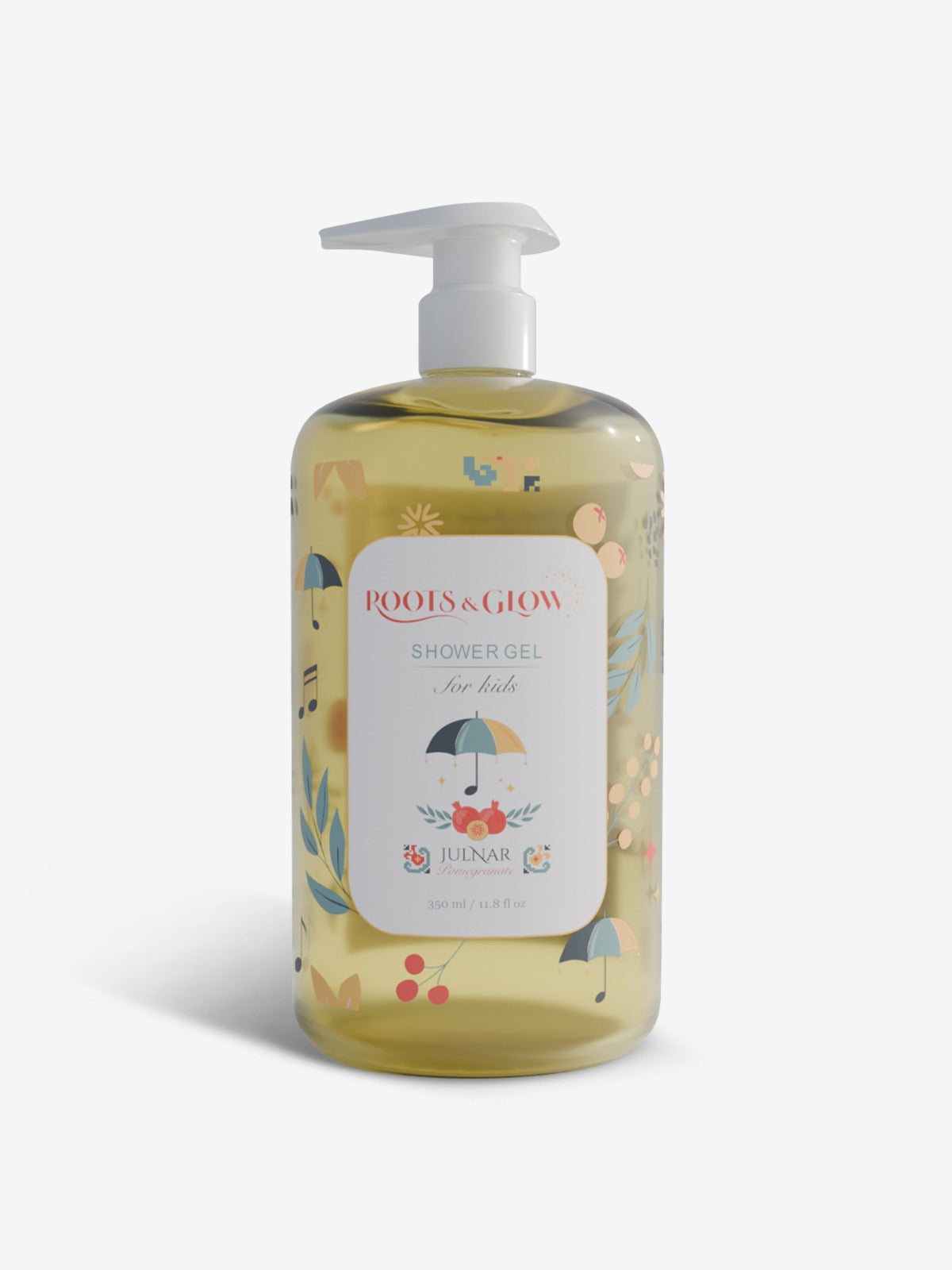 Roots & Glow Shower gel bottle 