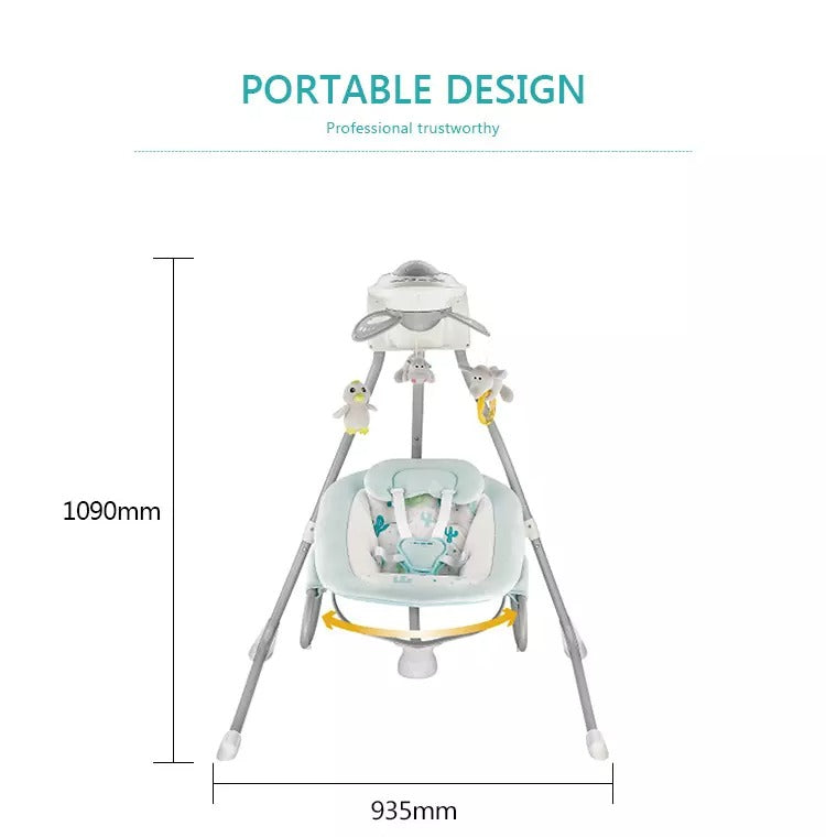  Electric Musical vibrating Bouncer Baby swing with dimensions 