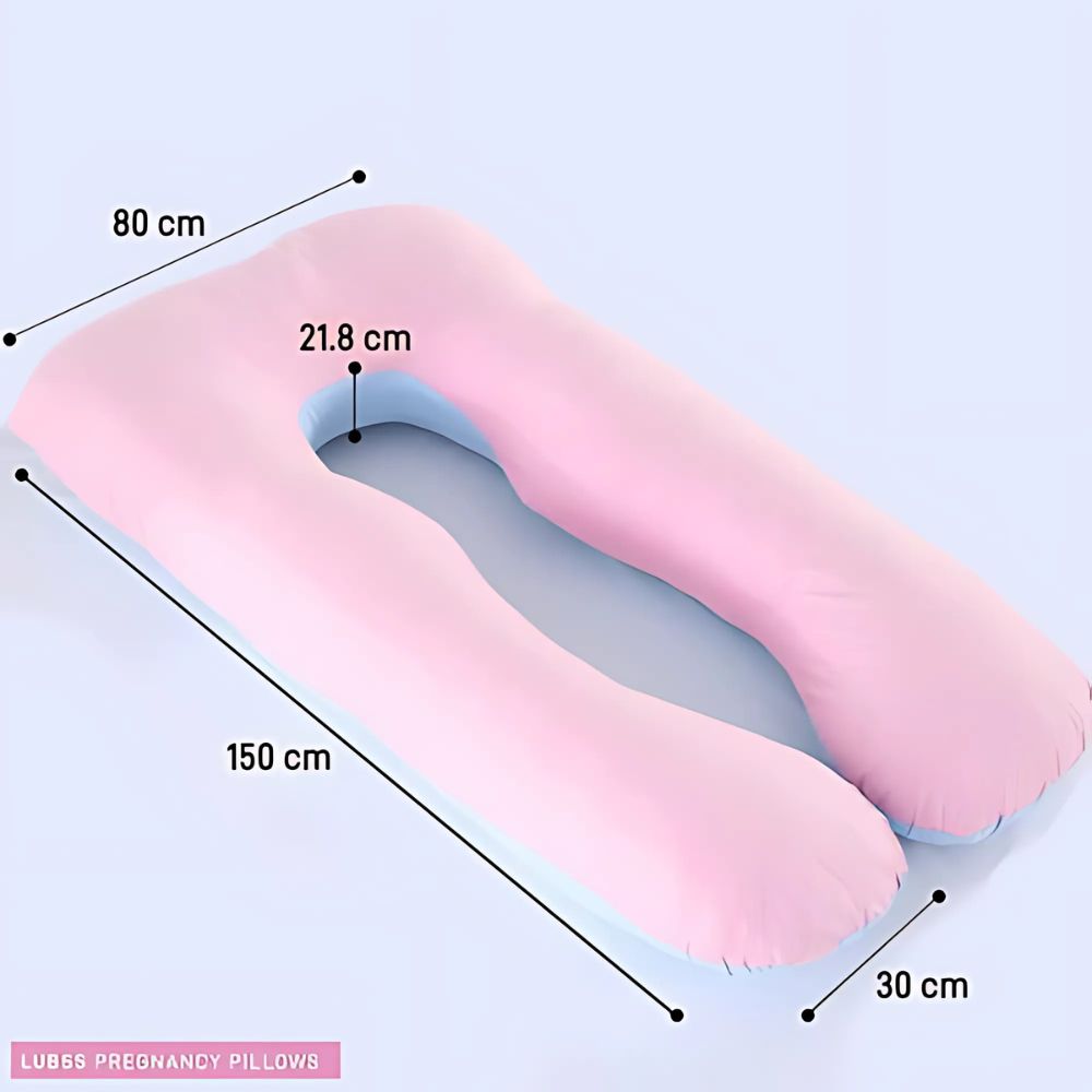 Pregnancy pillow with measurements