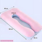 Pregnancy pillow with measurements