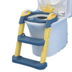 Children's potty training seat with step ladder and crown design .