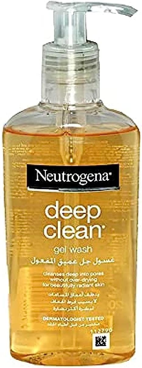 Neutrogena deep clean gel wash .