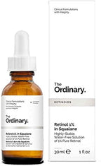 The Ordinary Retinol 1% in Squalane 30ml dropper bottle .